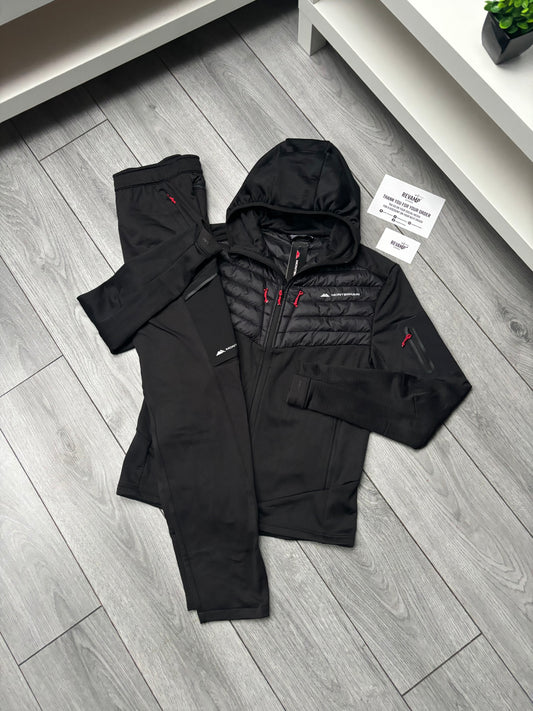 MONTERRAIN HYBRID TRACKSUIT - BLACK/RED