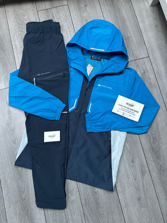 MONTERRAIN WINDRUNNER TRACKSUIT - AQUA/NAVY